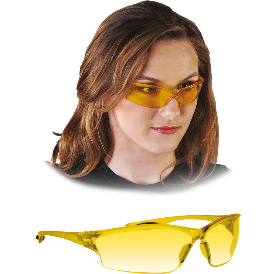 Sikkerhedsbriller med gul linse - Dielektriske