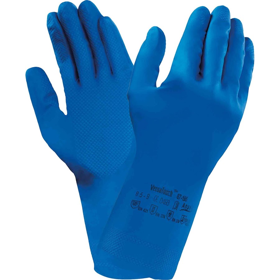 AlphaTec® gummihandsker blå 4,93
